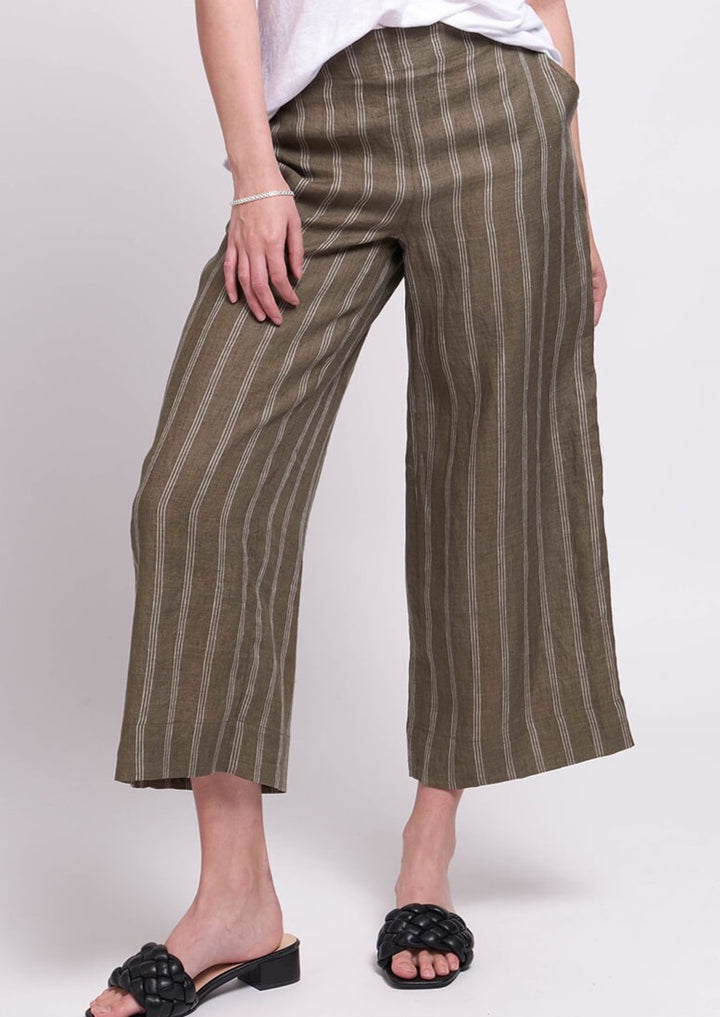 It’s Only Natural Pant - Bay Leaf(dark khaki)