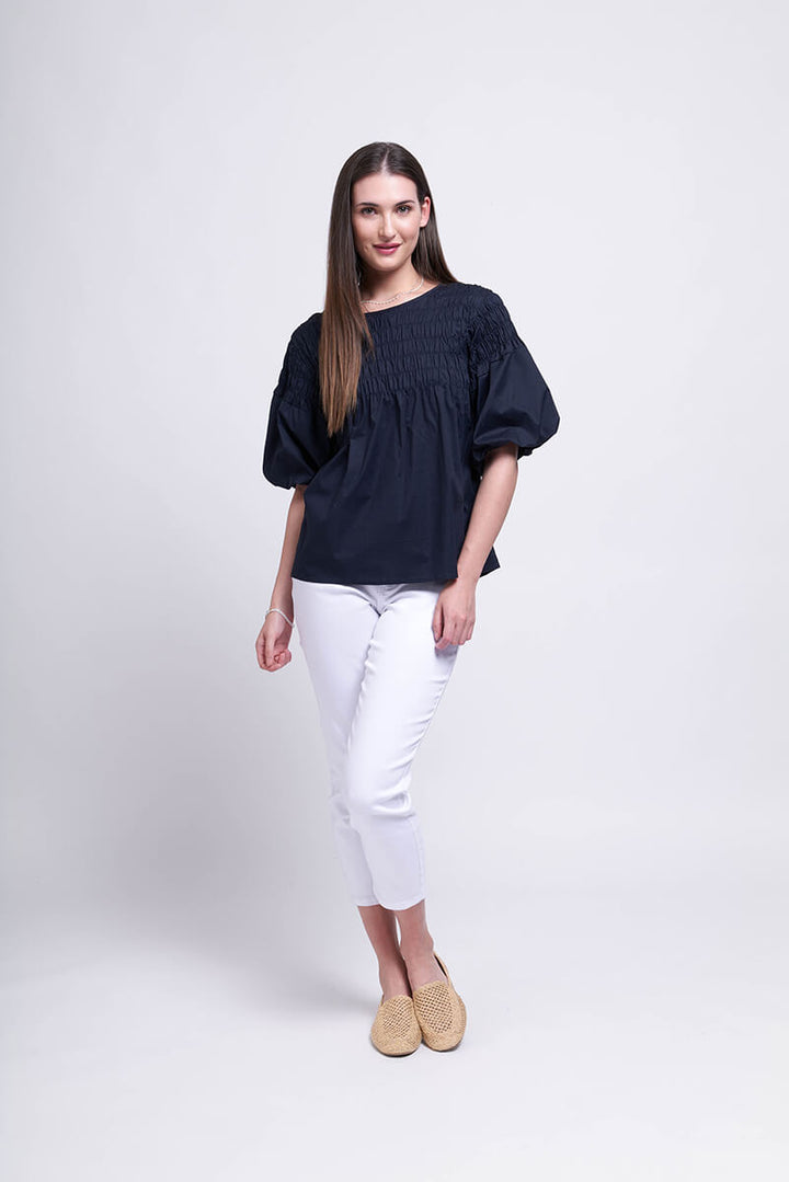 To Be Shir Top - Navy