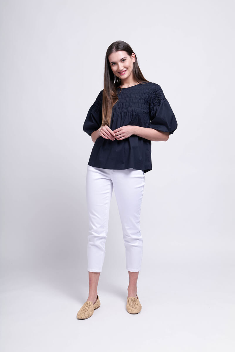 To Be Shir Top - Navy