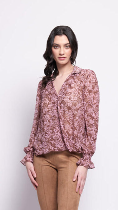 Gala Twist Blouse - Enchanting Pink