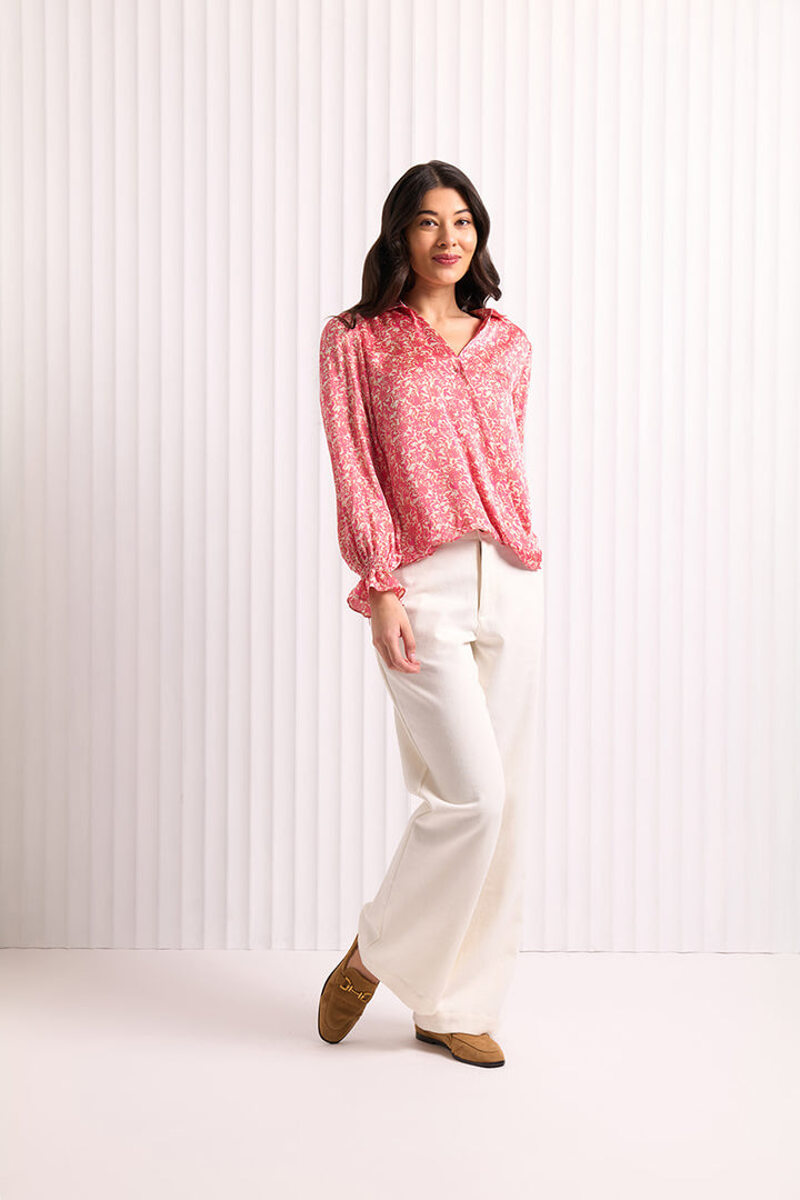 Gala Twist Blouse - Fresh Cut Pink