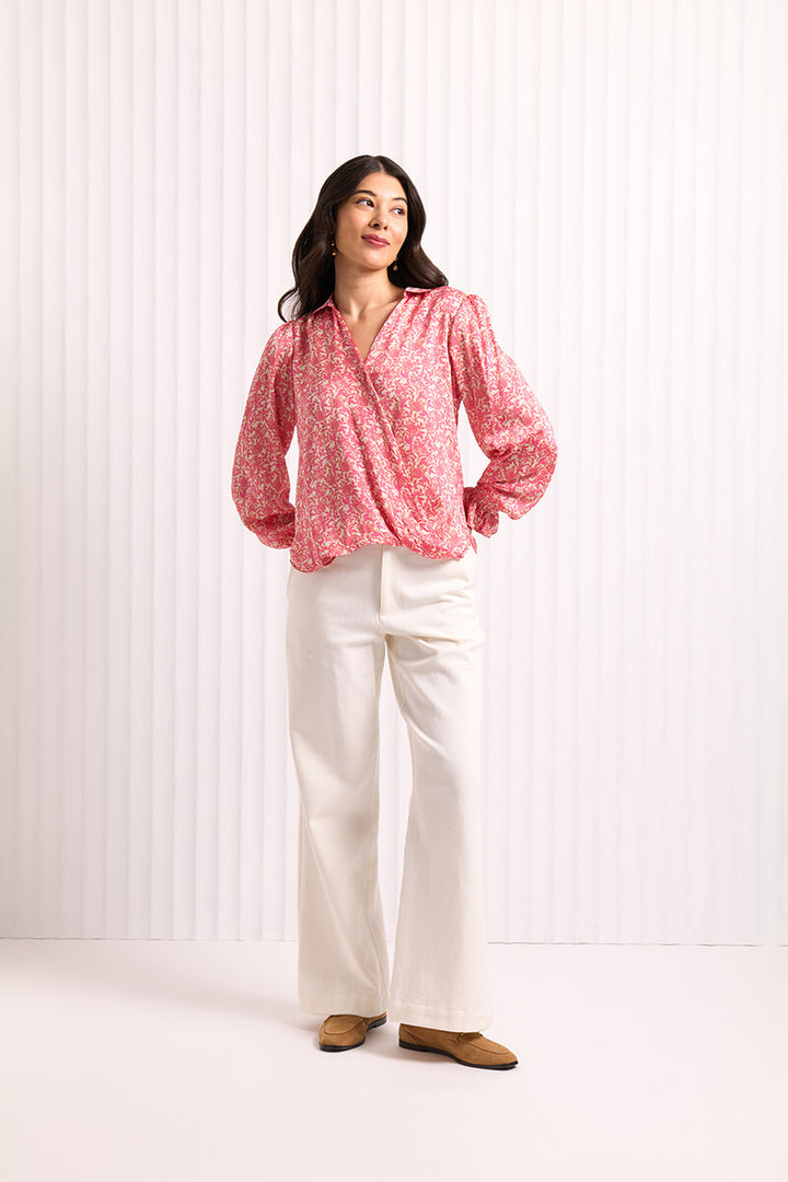 Gala Twist Blouse - Fresh Cut Pink