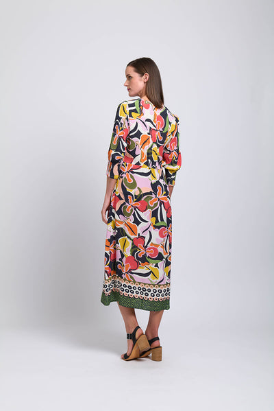 Top Of The Class Dress - Perennial Print