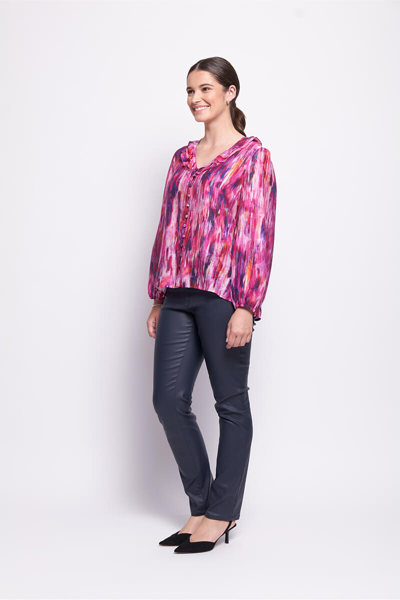 Get Your Frills Blouse - Illusions Pink