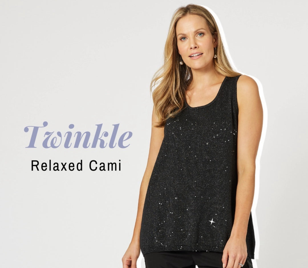 Twinkle Cami- Black