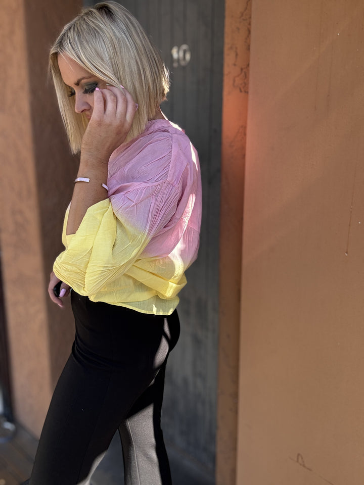 Blooming Pink Faded Blouse