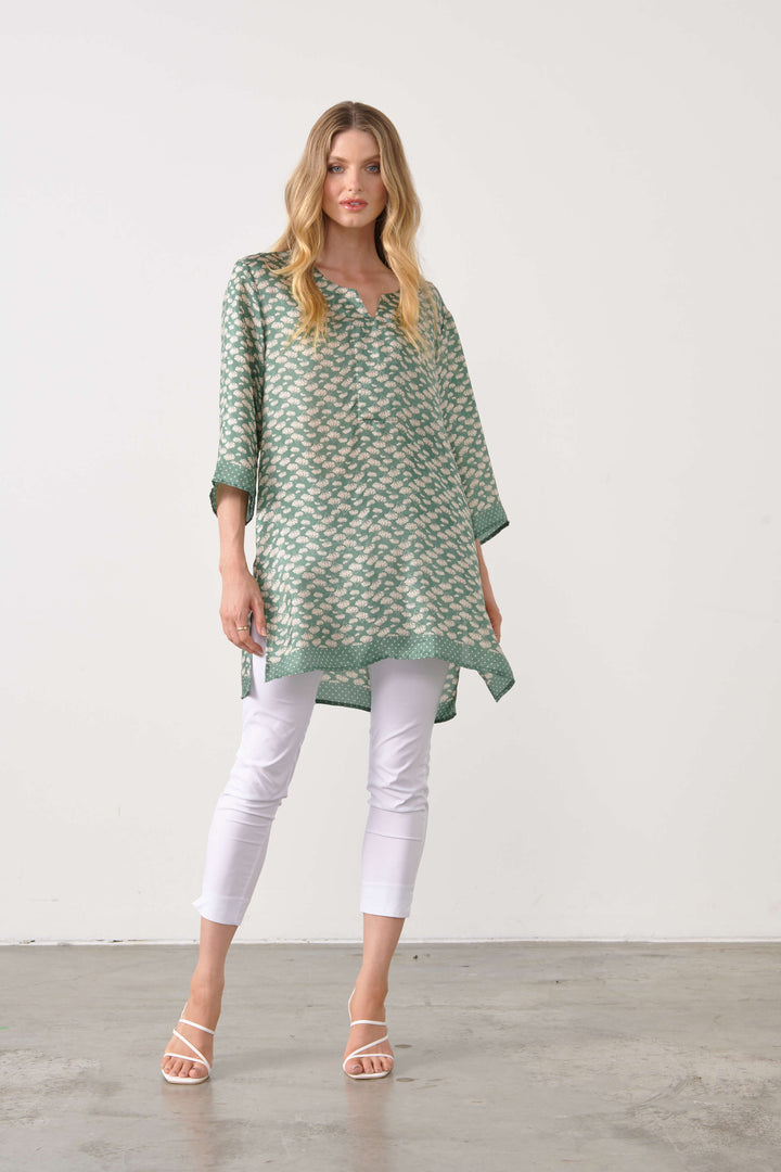 Ginko Leaf Tunic - Green