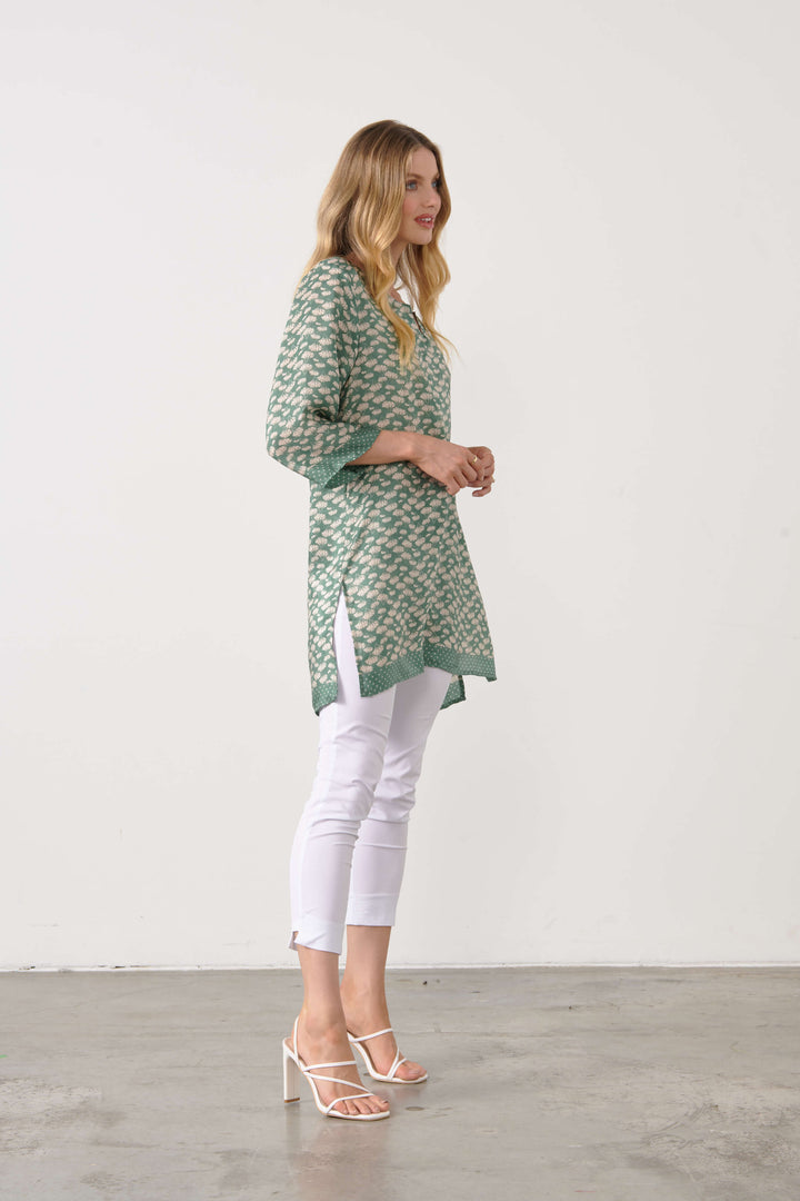 Ginko Leaf Tunic - Green