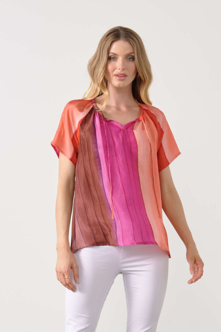 Gradient Print Blouse