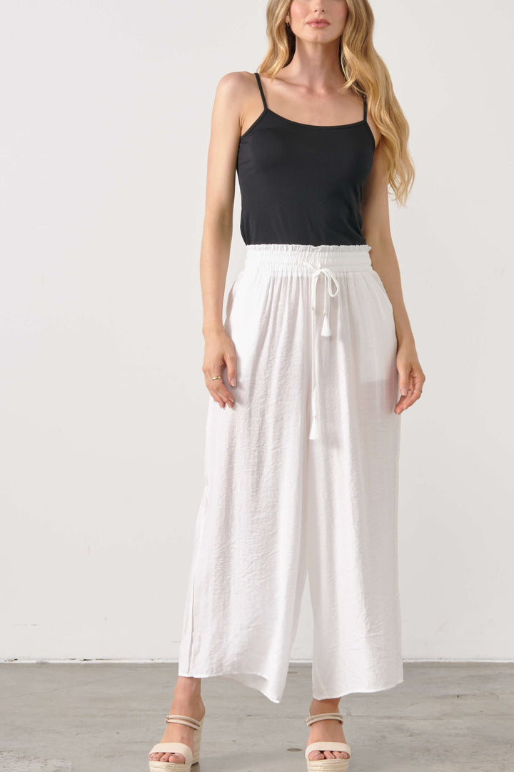 Wide Leg Pant - Milk White