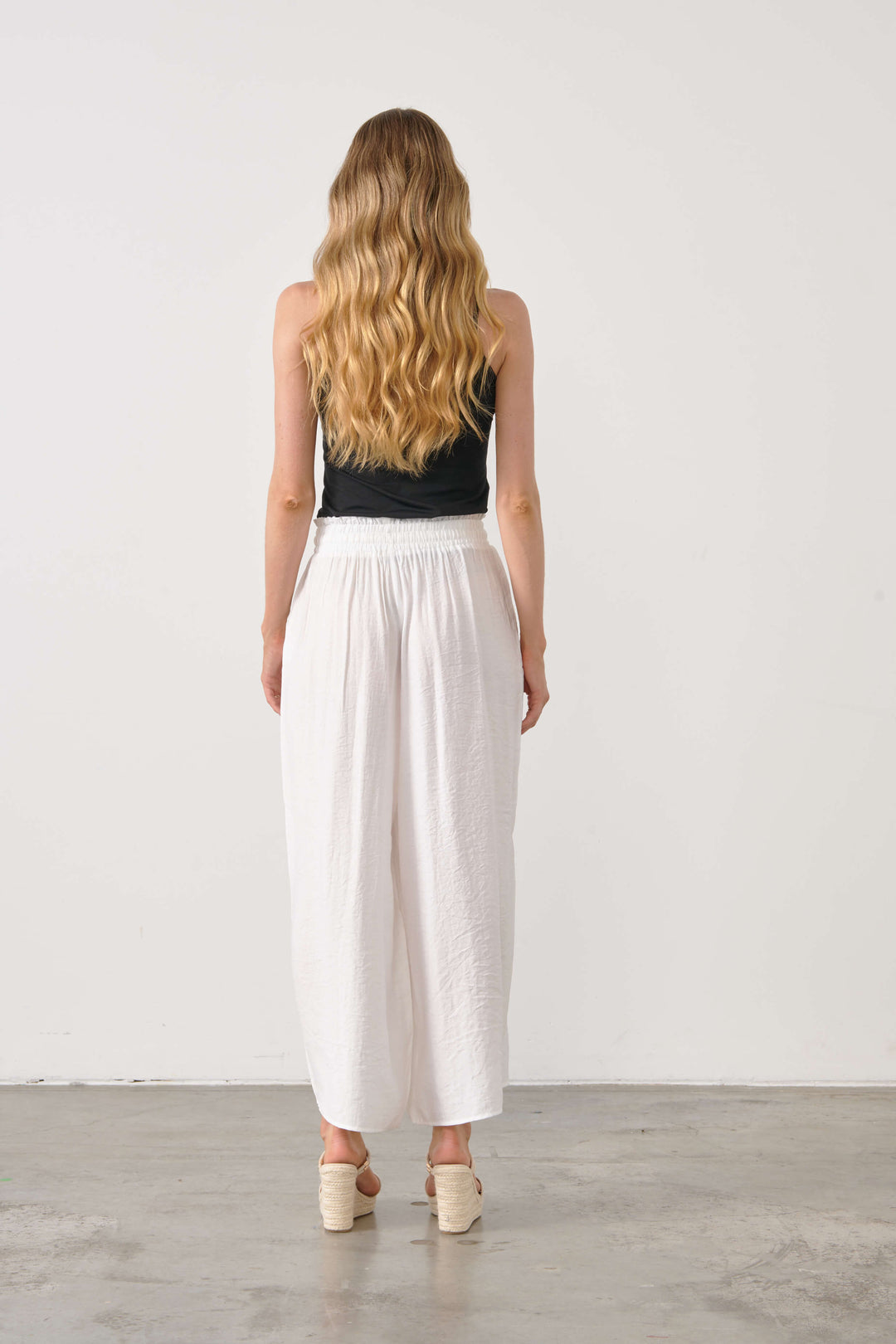 Wide Leg Pant - Milk White