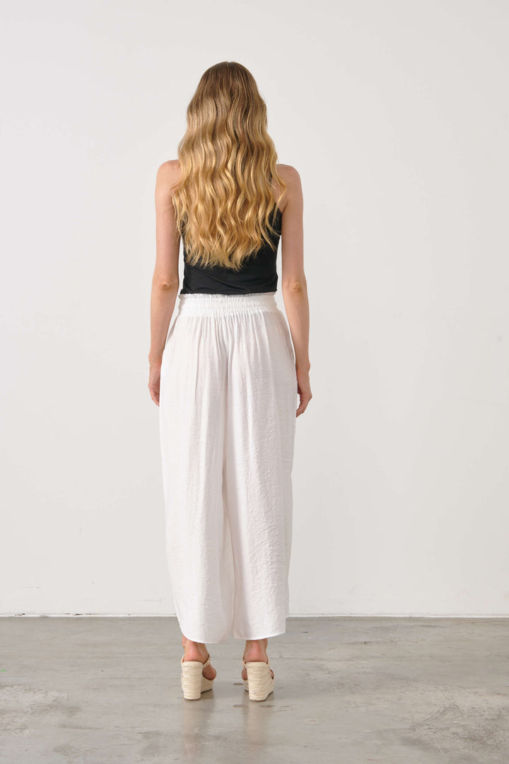 Wide Leg Pant - Milk White