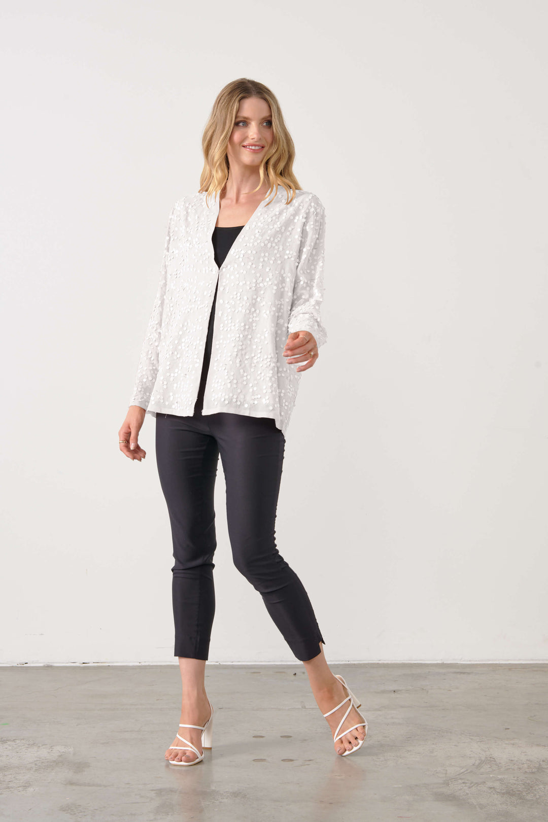 Special Sequin Jacket - Milk White