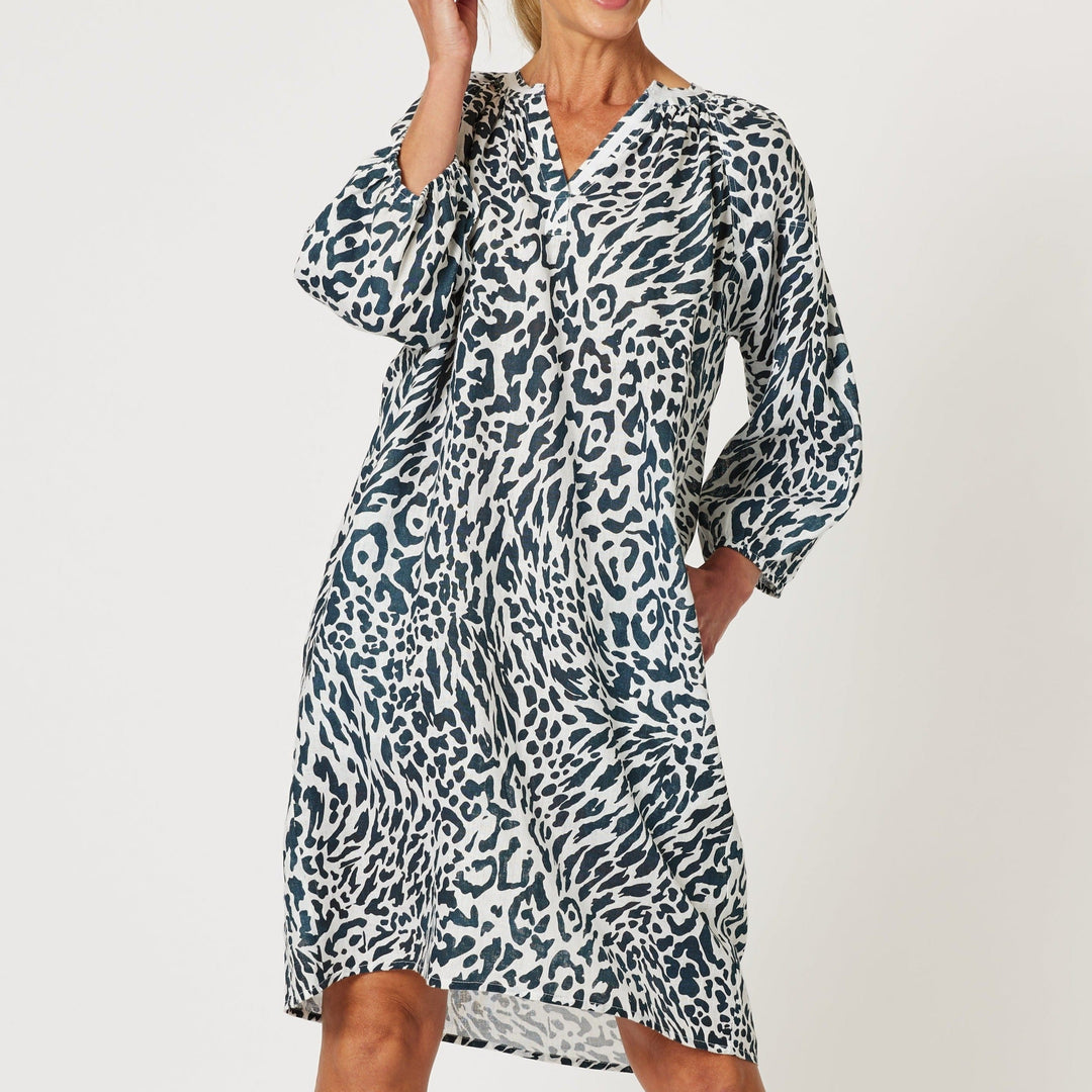 Cape Print Dress