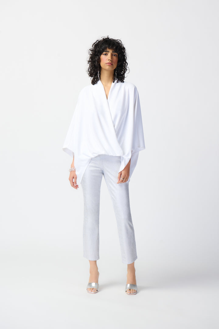 Sea View Wrap Woven Top - White 241218