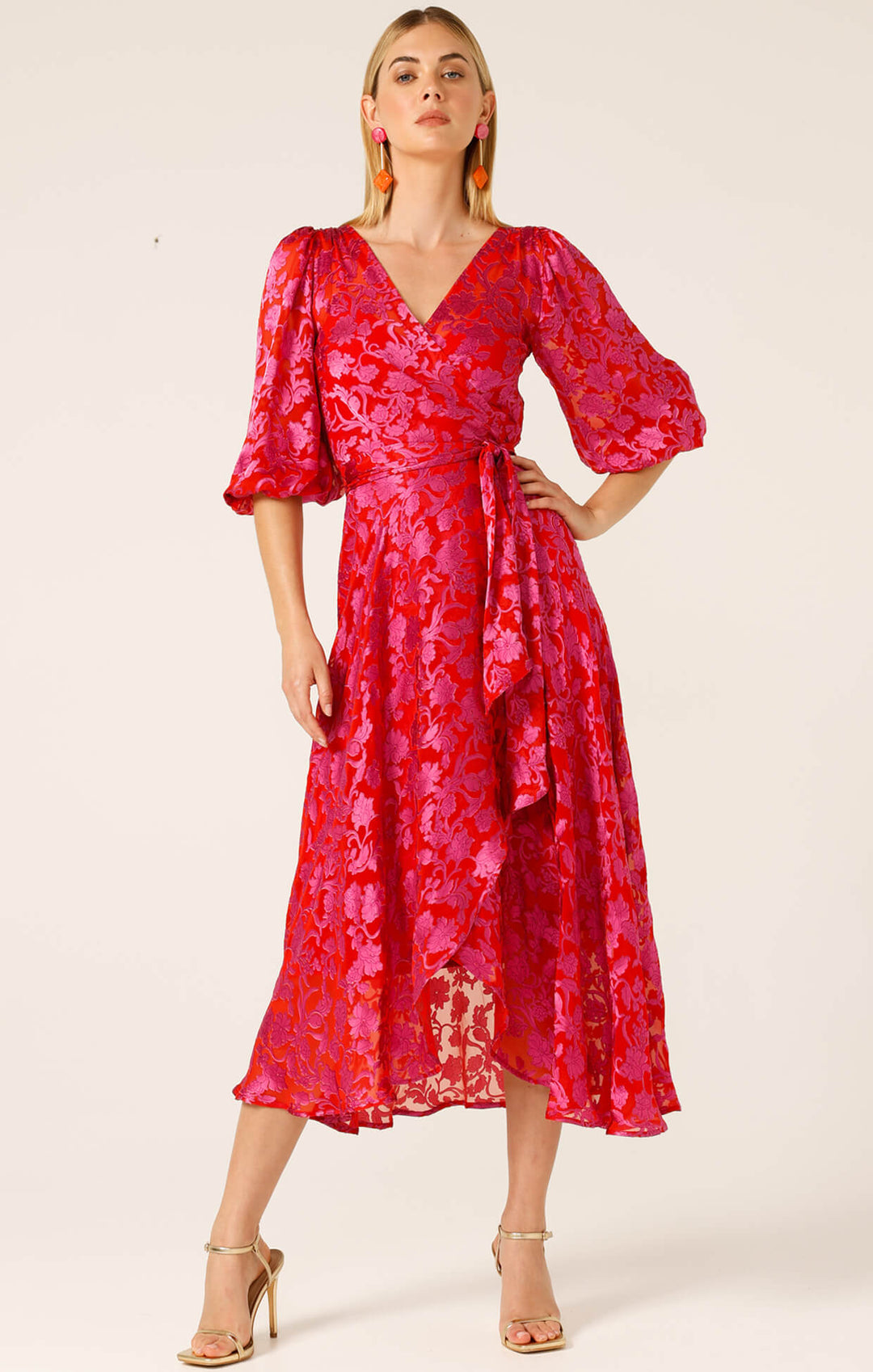 Lily Fire Wrap Dress