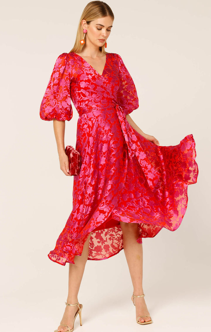 Lily Fire Wrap Dress