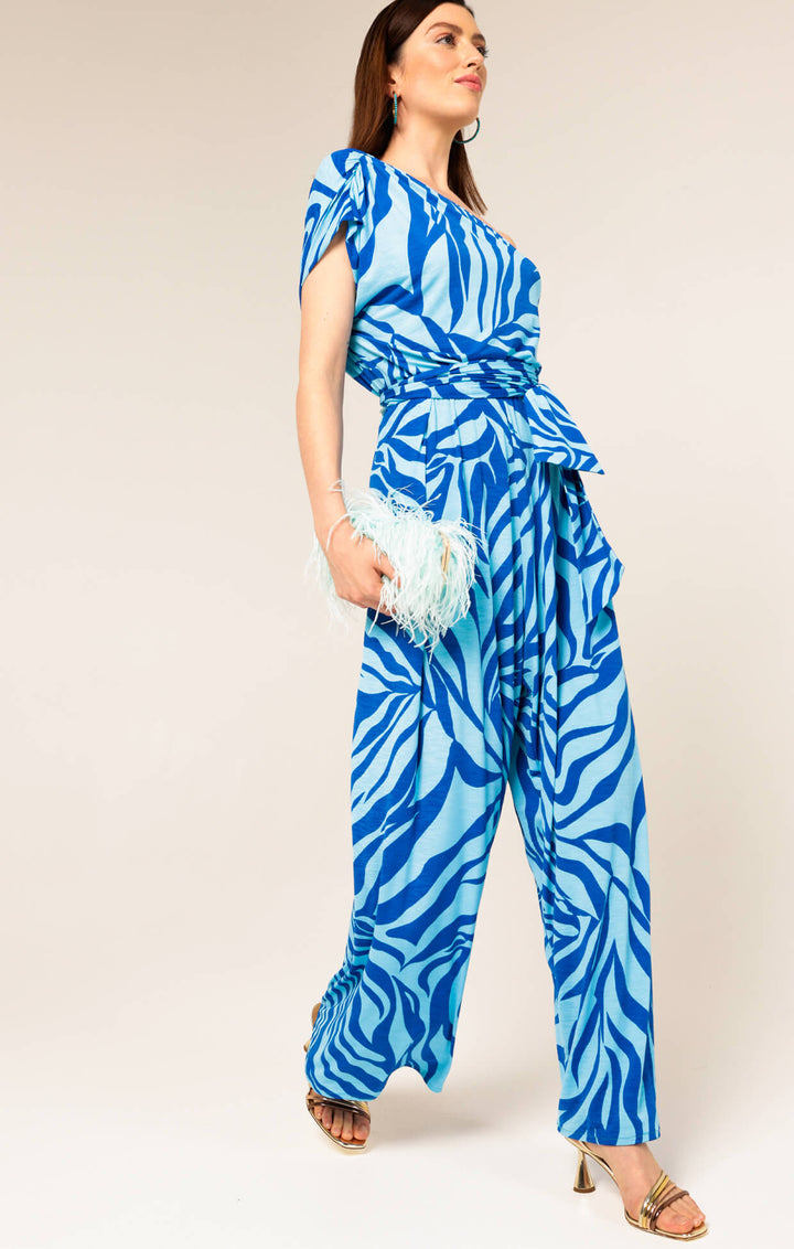 Queen Maxine Jumpsuit - Aqua