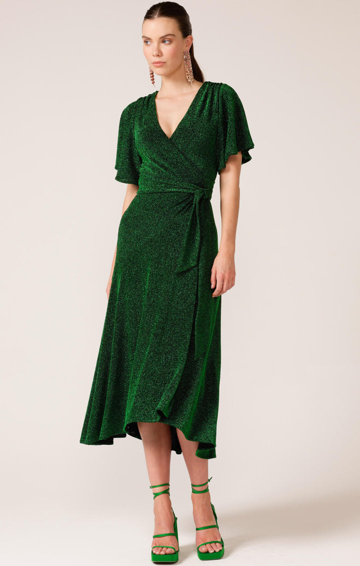 Stargaze Wrap Dress - Emerald