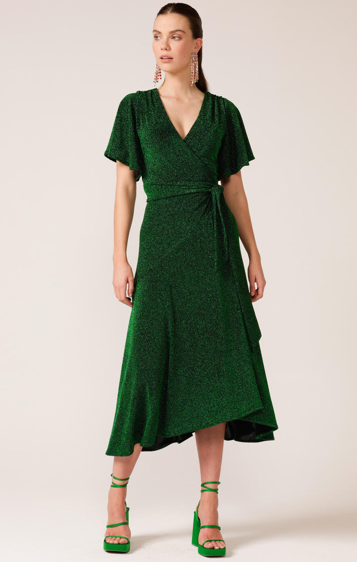 Stargaze Wrap Dress - Emerald