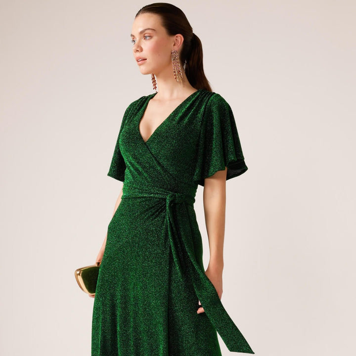 Stargaze Wrap Dress - Emerald