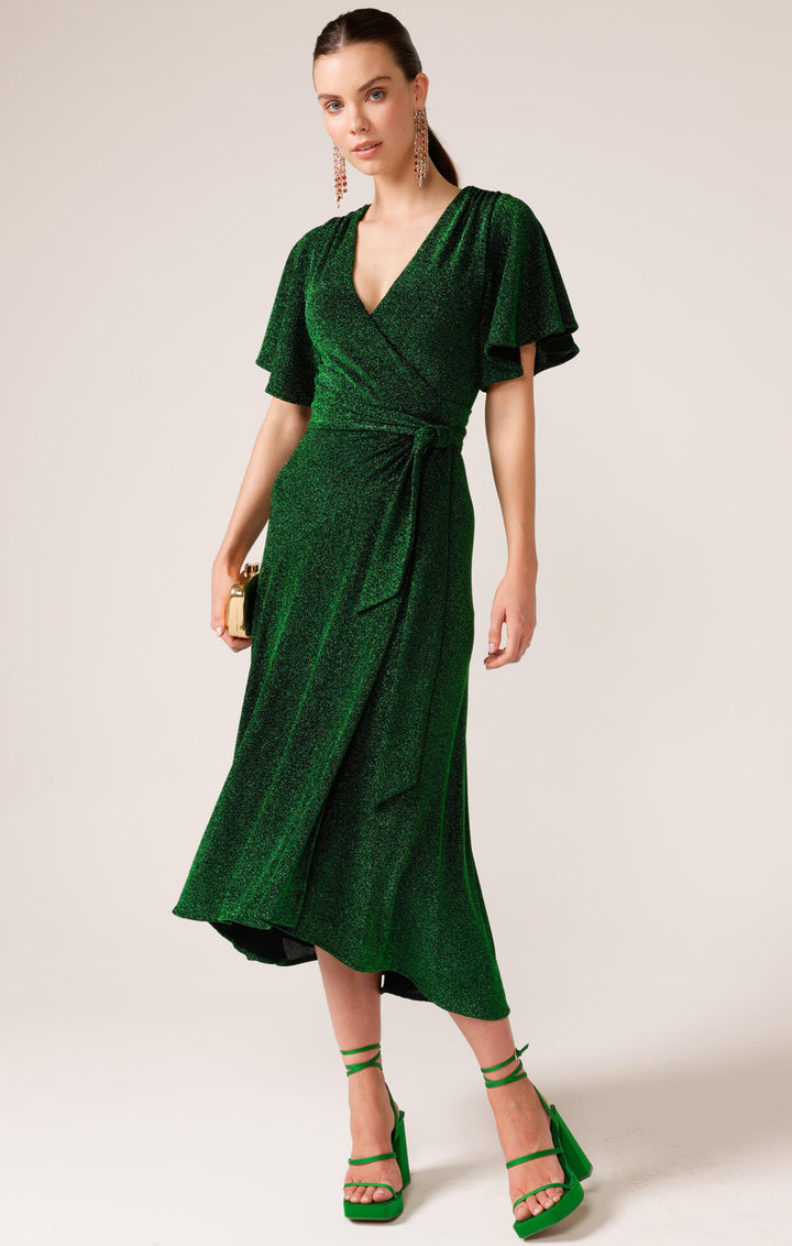 Stargaze Wrap Dress - Emerald