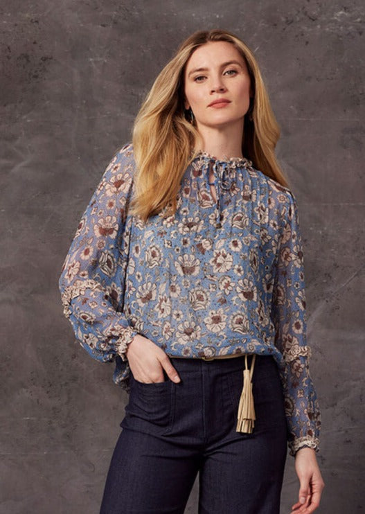 Margaret Blouse - Blue