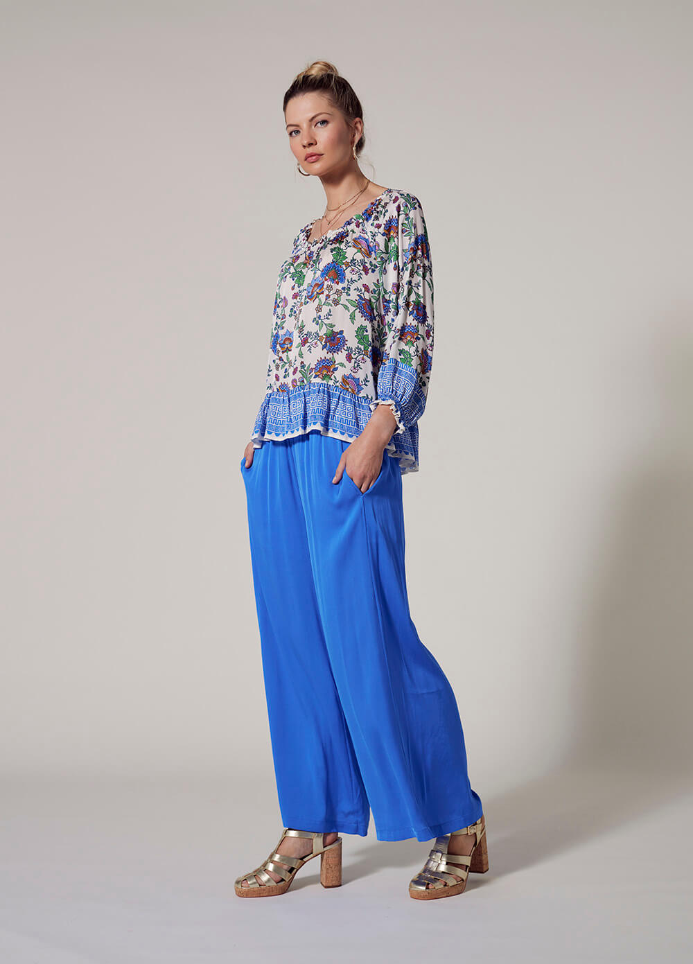 Corfu Blue Luxe Pant