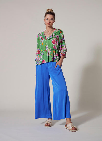 Corfu Blue Luxe Pant