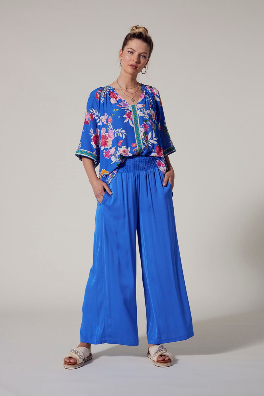 Corfu Blue Luxe Pant