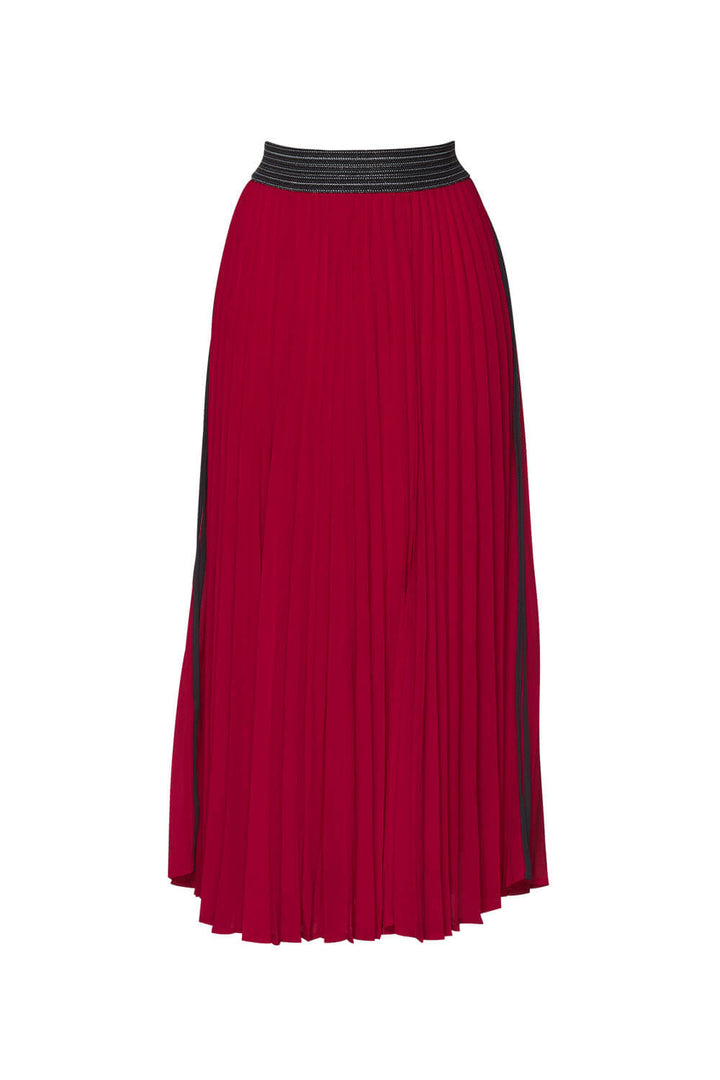 Just Pleat It Skirt - Red