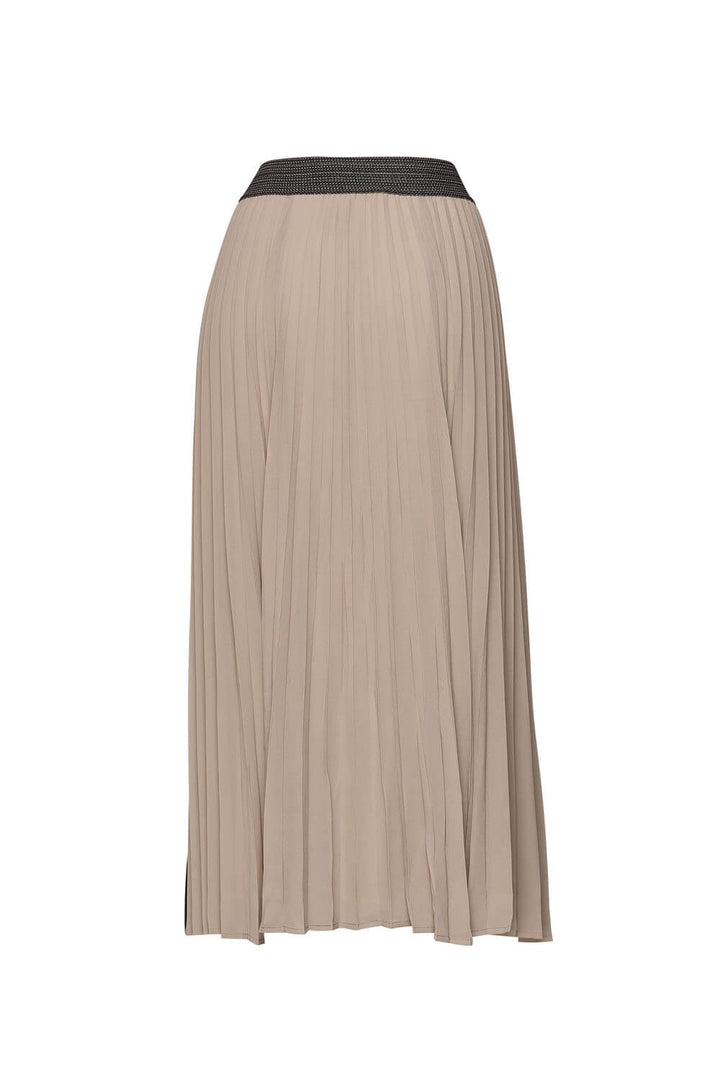 Just Pleat It Skirt - Taupe