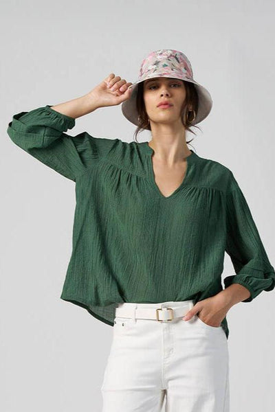 Chroma Blouse - Palm Green