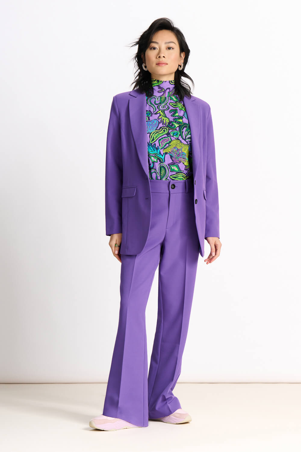 French Violet Wide Pants