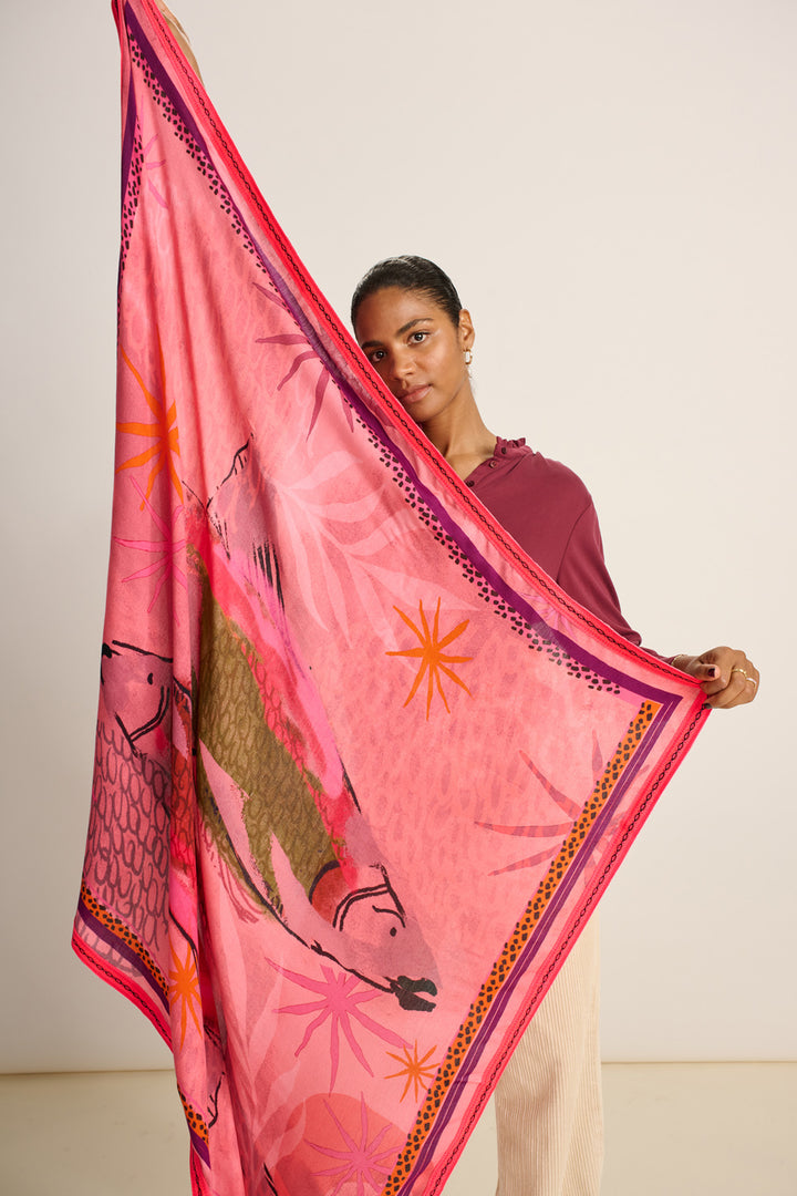 Shawl Fantastique Rose