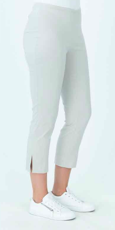 7/8 Pant Mocha/White