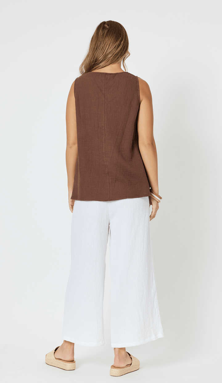 Byron Textured Pant - White