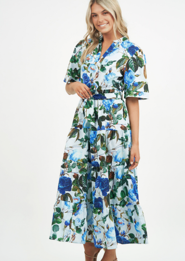 Sky Floral Dress