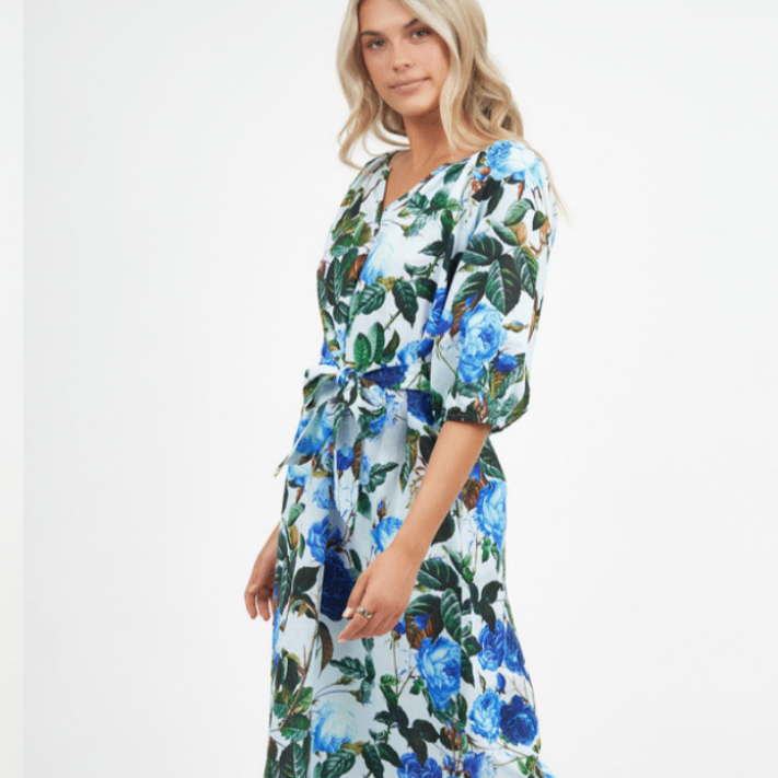 Sky Floral Dress