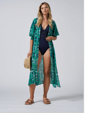 Gia Shirt Dress - Kelly Green