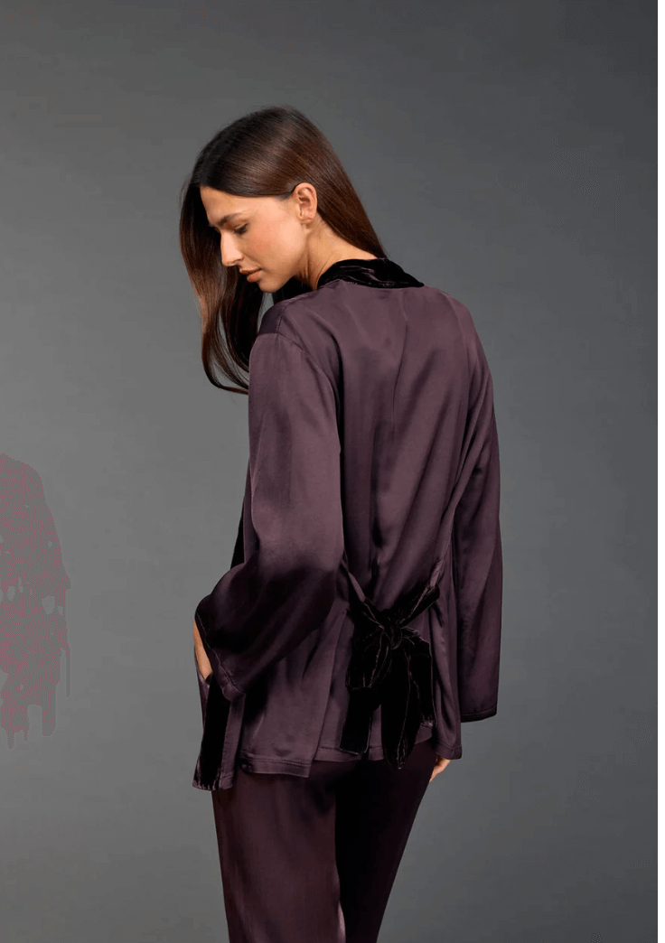 Amber Two - Material Kimono - Raisin