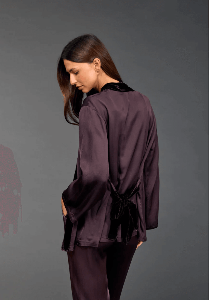 Amber Two - Material Kimono - Raisin