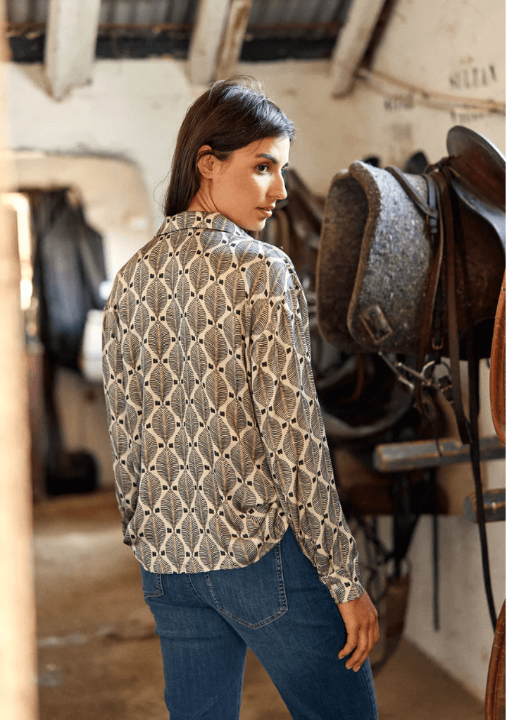 Bold Print Blouse - Palme