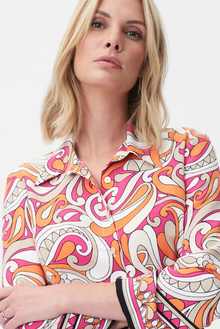 Heat Wave Blouse With Front Tie 232043