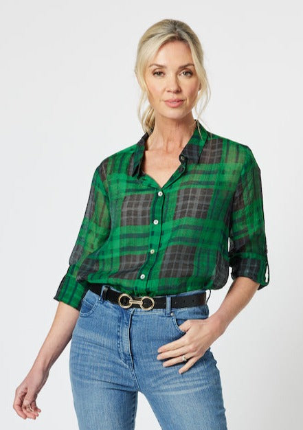 Tartan Check Shirt - Green