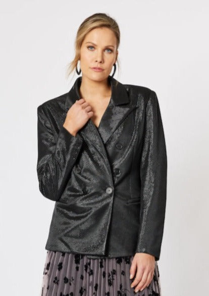 Roxy Metallic Dinner Jacket - Black