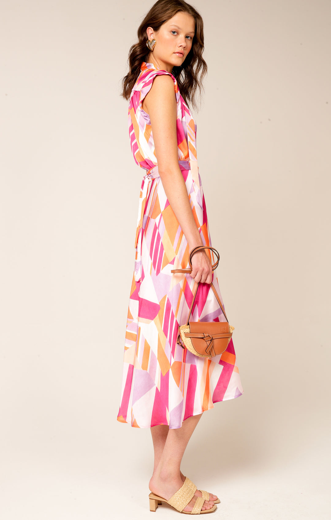 Girl Happy Dress - Pink & Orange