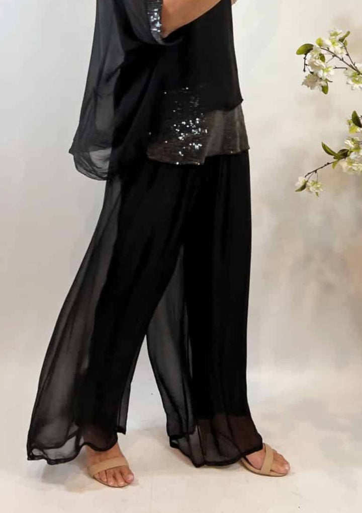 Silky Plain Pant - Black